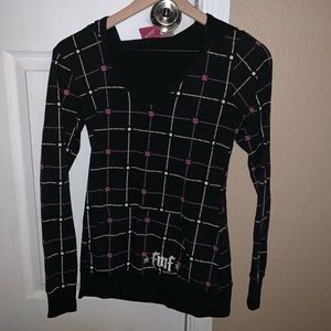 FMF long sleeve pink and black pullover